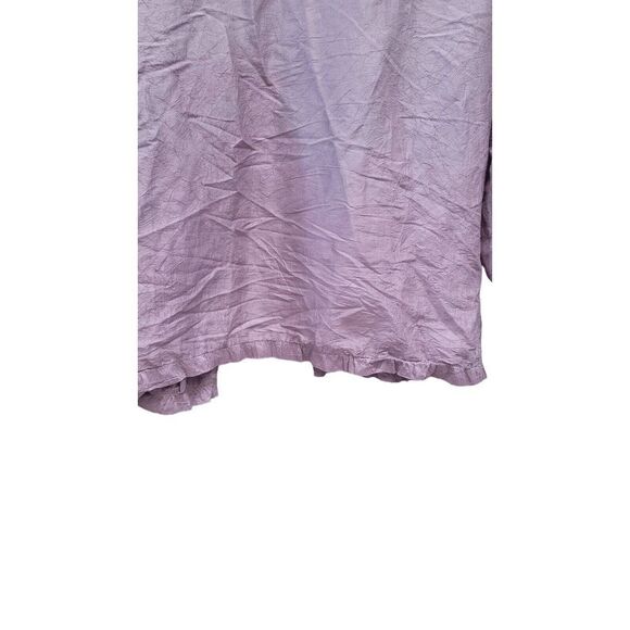 Eileen Fisher Womens Purple Open Front Button Up Silk Jacket Blazer Size Small - Picture 7 of 9